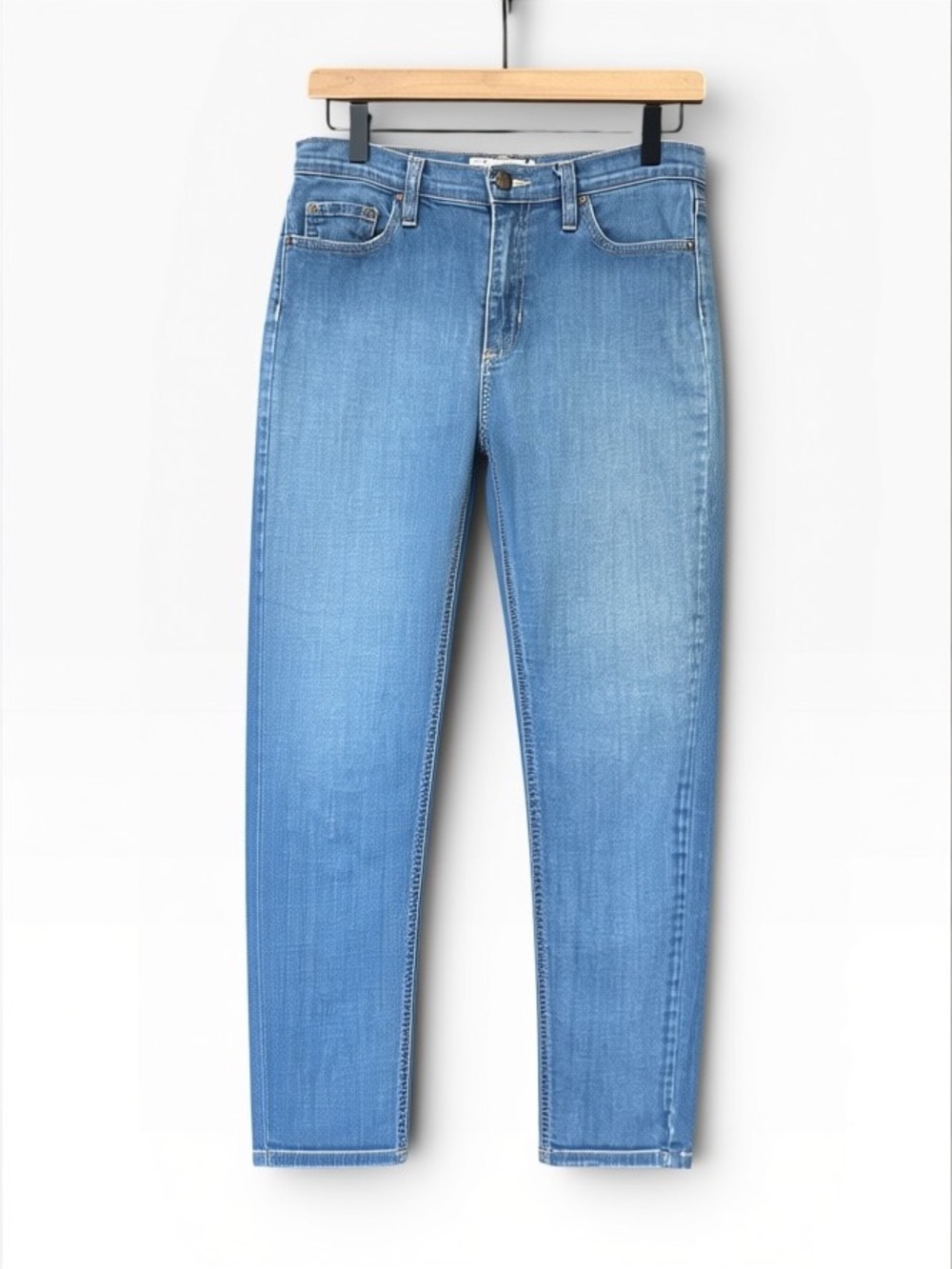 Free People High Waist Straight Leg Ankle Jeans Size 28